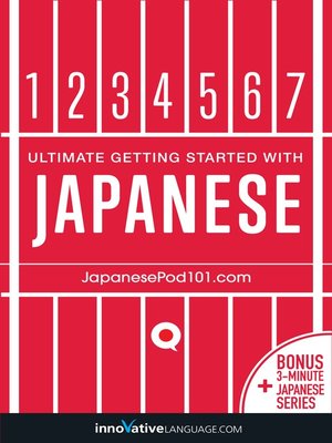 cover image of Learn Japanese: Ultimate Getting Started with Japanese